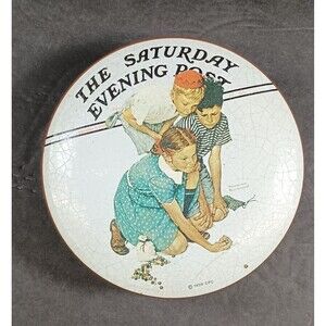 The Saturday Evening Post Collectors Series I Made in England Round Tin